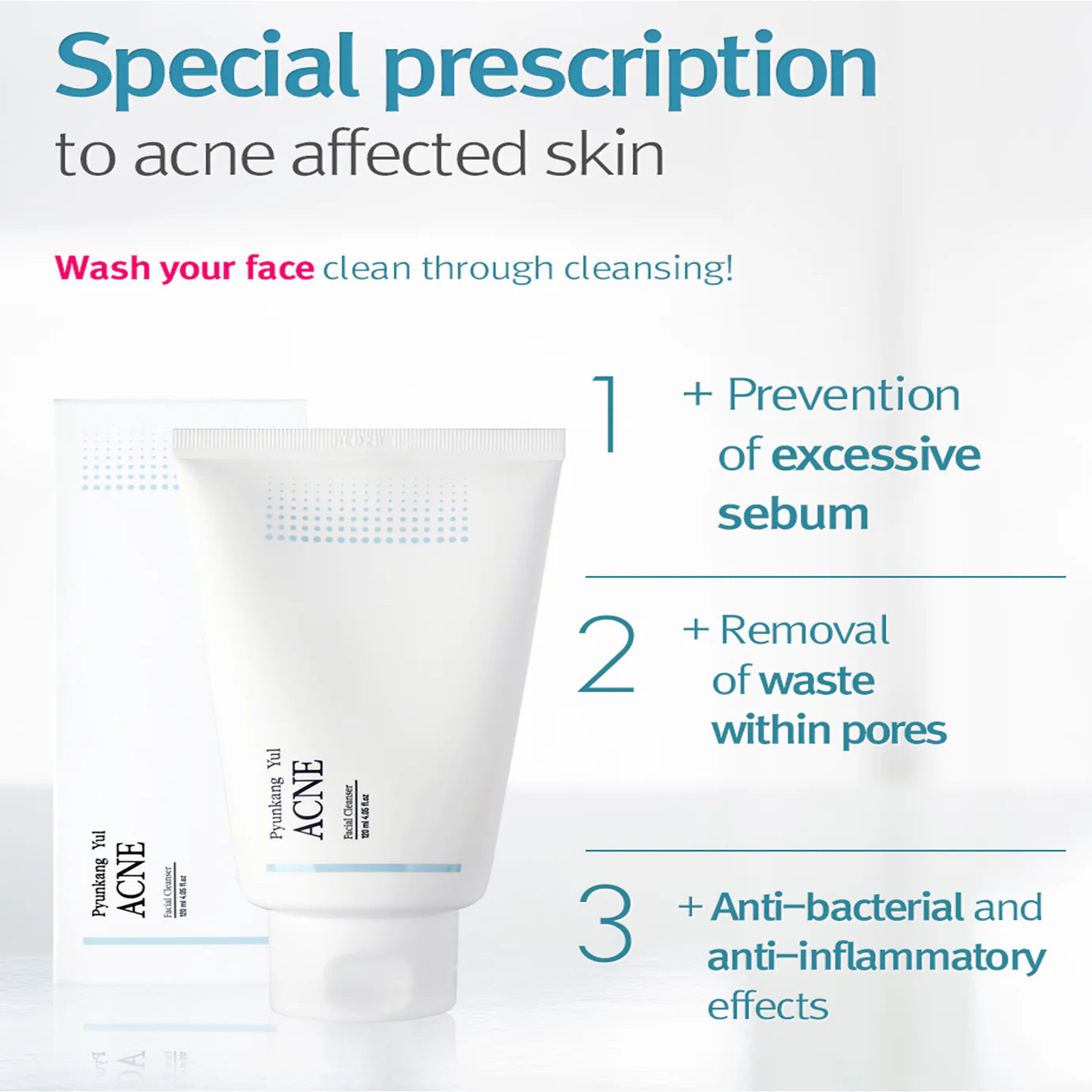 Pyunkang Yul - ACNE Facial Cleanser (120ml) info2 - Seoulful Skincare