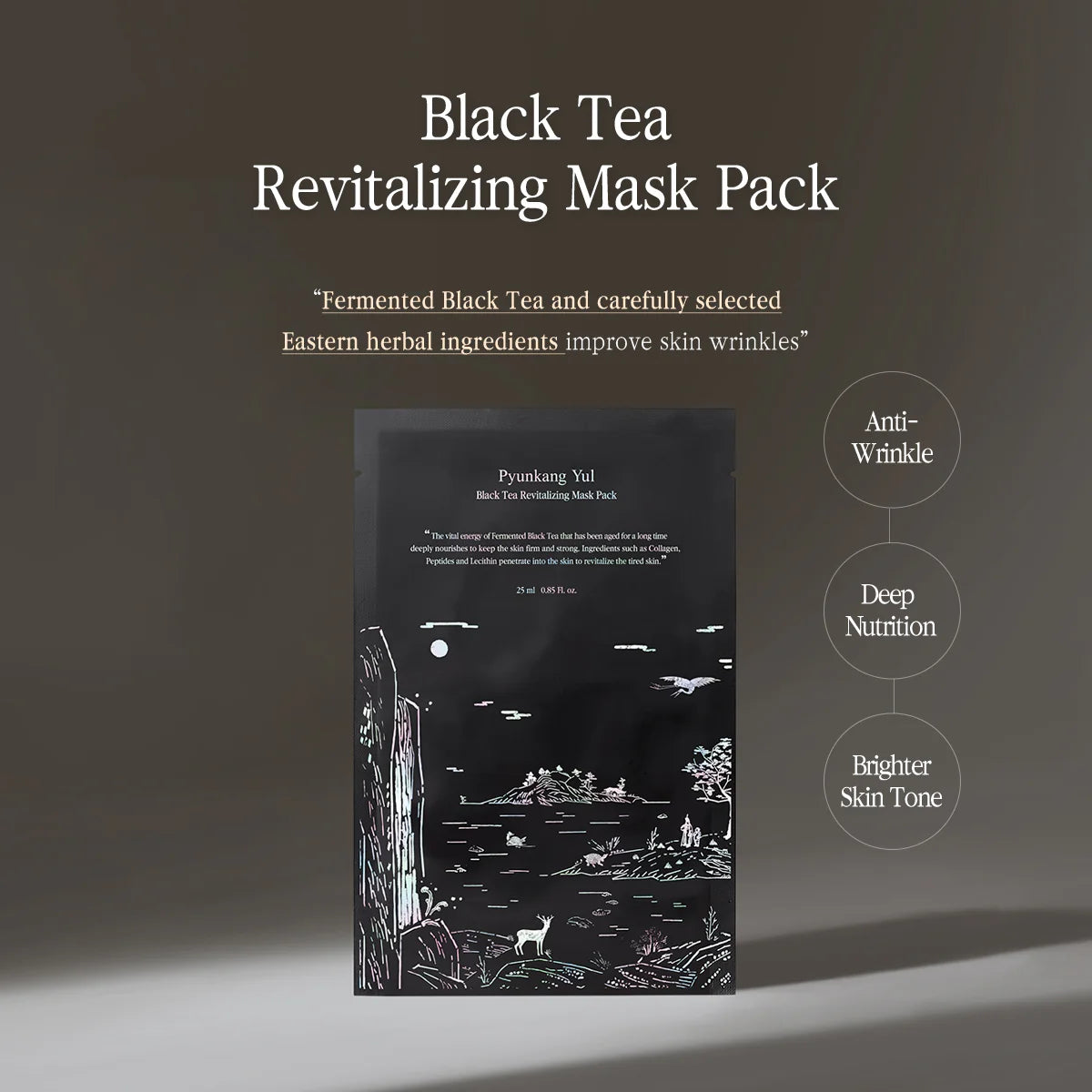 Pyunkang Yul - Black Tea Revitalising Mask (1ea) info2 - Seoulful Skincare
