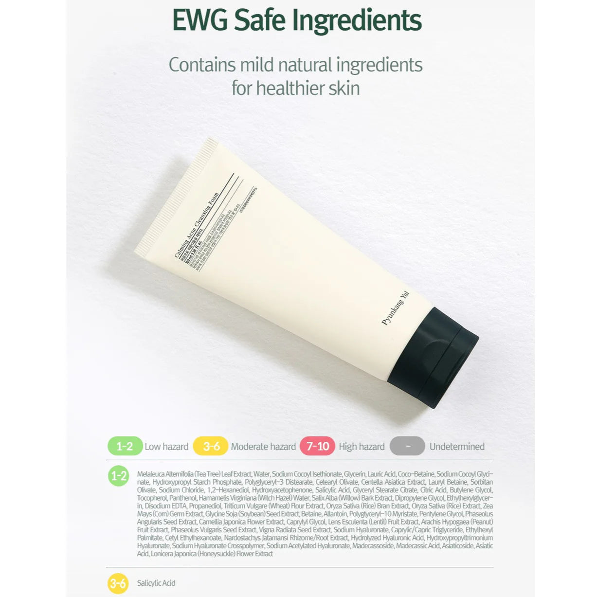 Pyunkang Yul - Calming Acne Cleansing Foam (100ml) Info2 - Seoulful Skincare