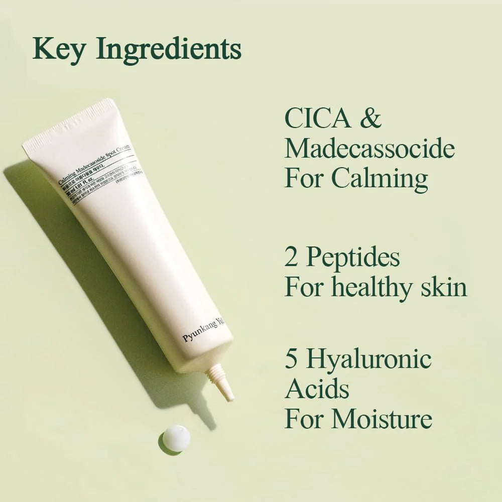 Pyunkang Yul - Calming Madecasoside Spot Cream (30ml) Info4 - Seoulful Skincare