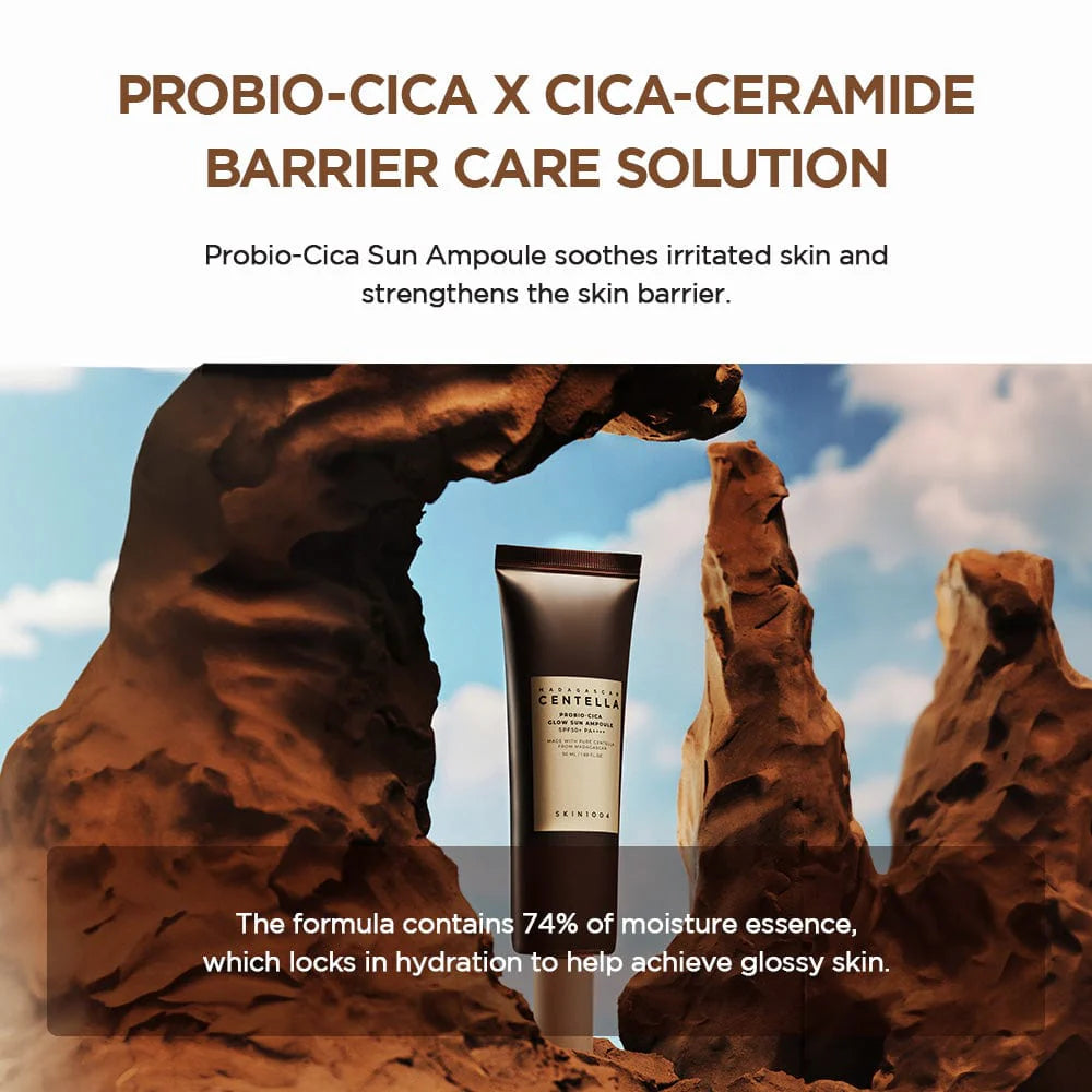 Madagascar Centella Probio-Cica Glow Sun Ampoule SPF 50+ PA++++ (50ml)
