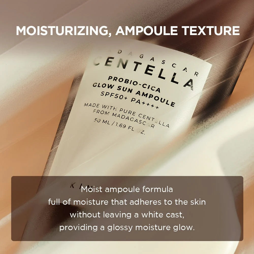 Madagascar Centella Probio-Cica Glow Sun Ampoule SPF 50+ PA++++ (50ml)