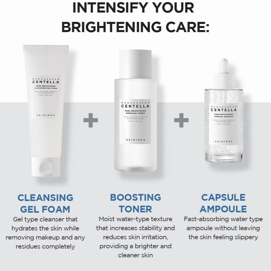 Madagascar Centella Tone Brightening Cleansing Gel Foam (125ml)