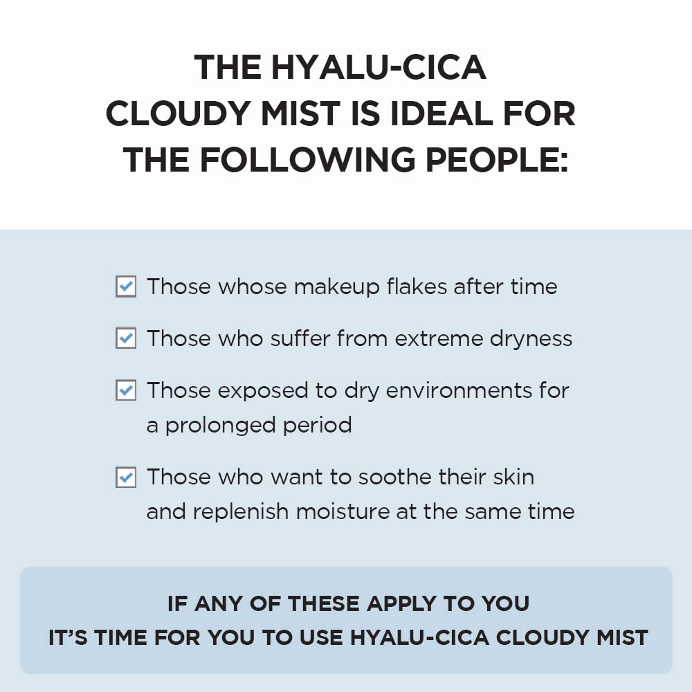 Madagascar Centella Hyalu-Cica Cloudy Mist Ultra-Fine Hydrating Facial Mist (120ml)
