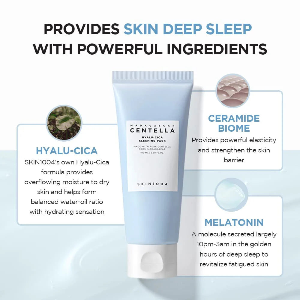 Madagascar Centella Hyalu-Cica Sleeping Pack (30ml/100ml)