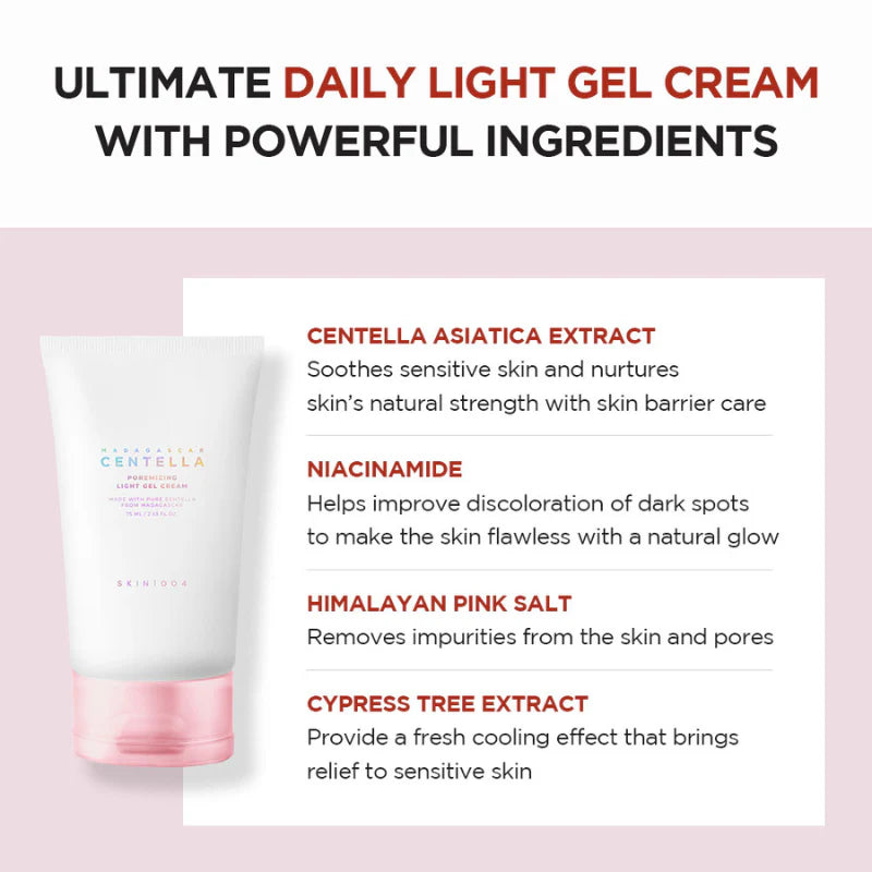 Madagascar Centella Poremizing Light Gel Cream (75ml)