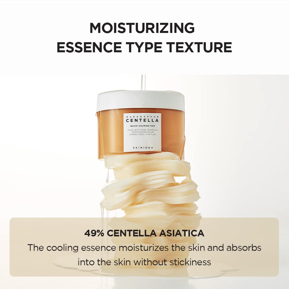 SKIN1004_-_Madagascar_Centella_Quick_Calming_Pad_70_pads_130ml_Texture_-_Seoulful_Skincare