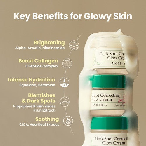alt - AXIS-Y - Dark Spot Correcting Glow Cream (50ml) - Seoulful Skincare
