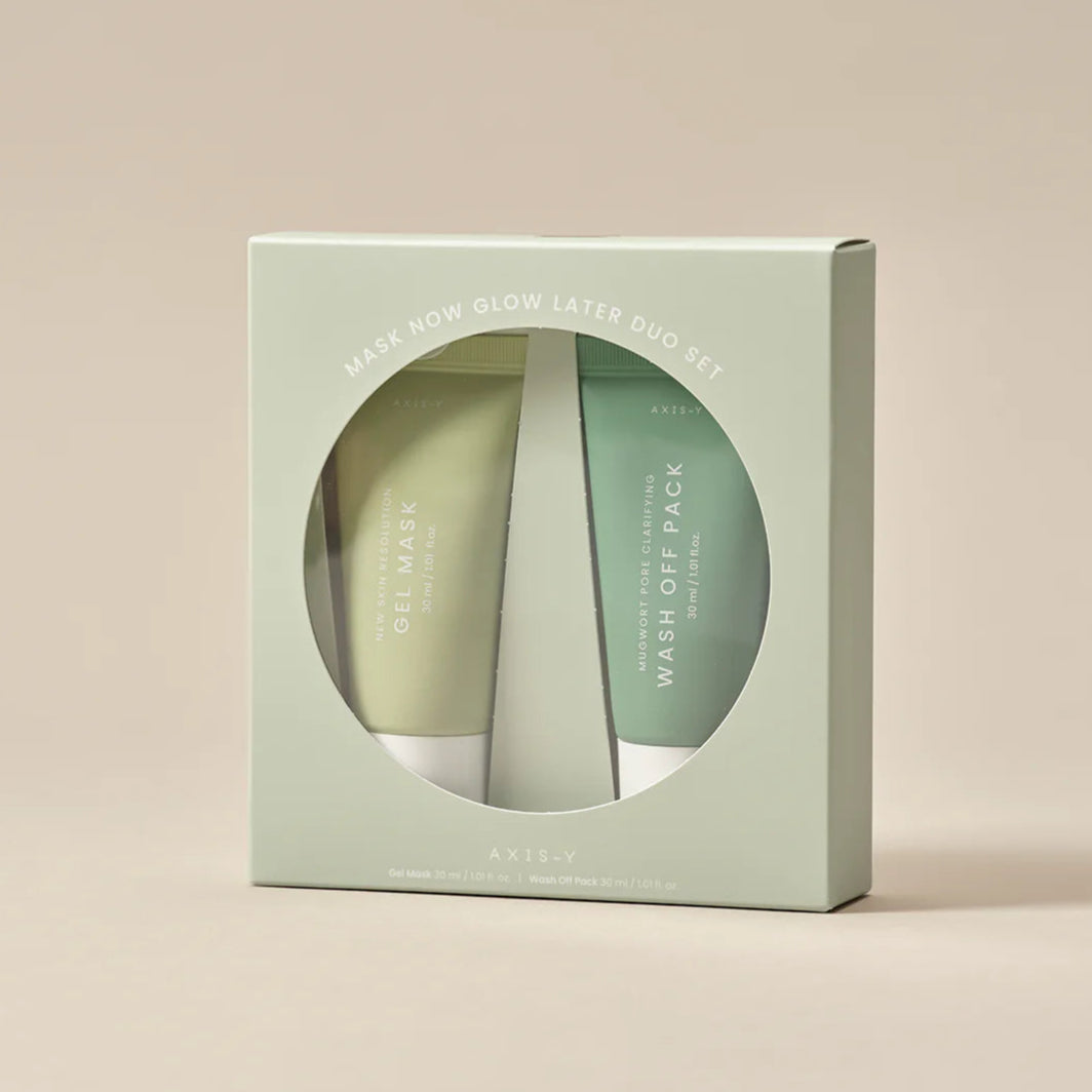 alt - AXIS-Y - Mask Now Glow Later Duo Set (30ml) - Seoulful Skincare