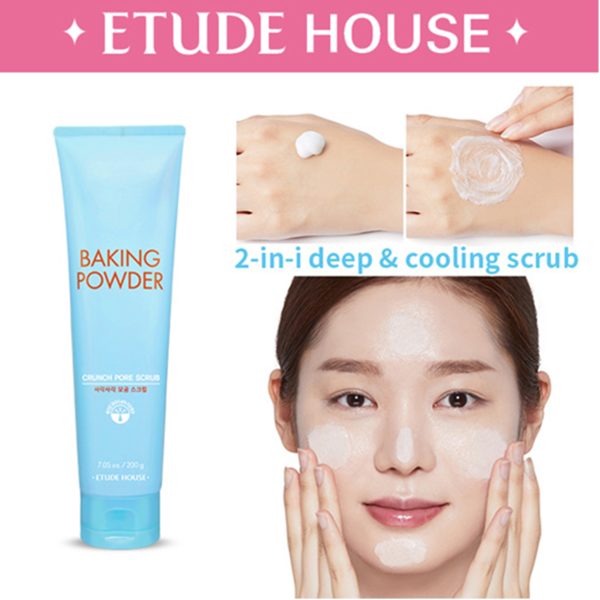 alt - Etude House - Baking Powder Crunch Pore Scrub (200ml) - Seoulful Skincare