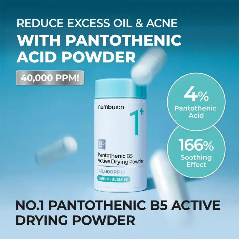 alt - Numbuzin_-_No.1_Pantothenic_B5_Active_Drying_Powder_7g_info_1_-_Seoulful_Skincare