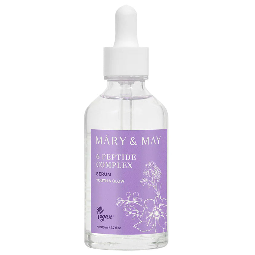 80ml; Mary&amp; May - 6 Peptide Complex Serum (30ml / 80ml ) - Seoulful Skincare