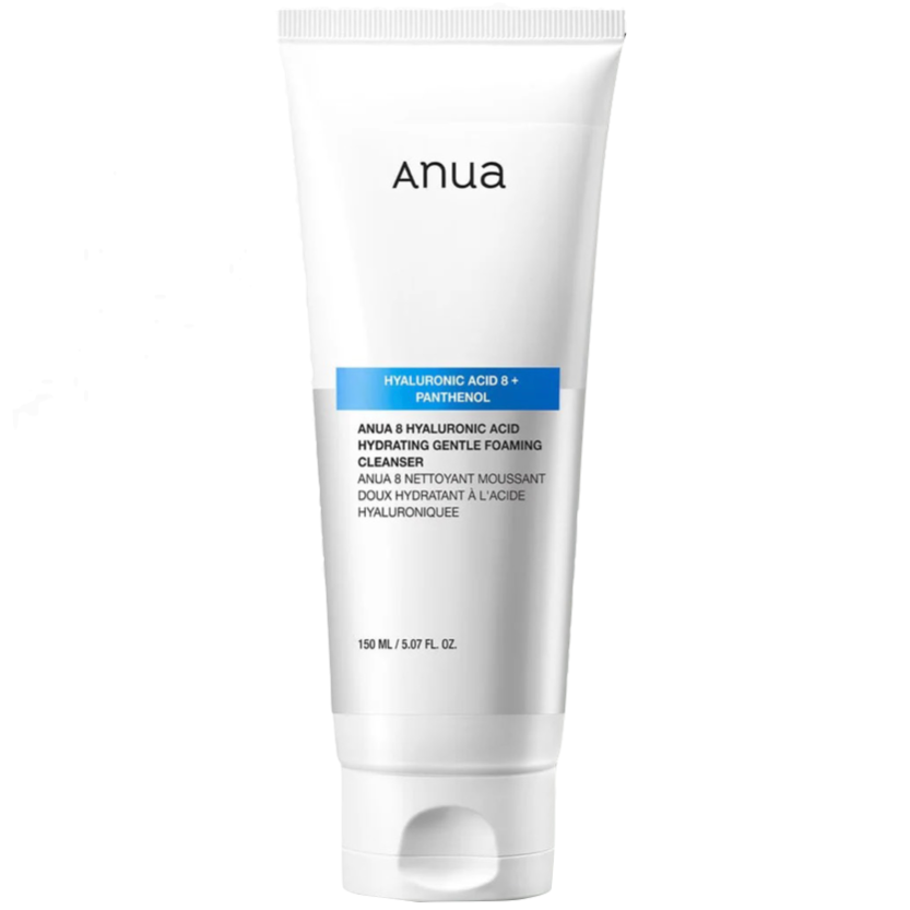ANUA - 8 Hyaluronic Acid Hydrating Gentle Foaming Cleanser (150ml) - Seoulful Skincare