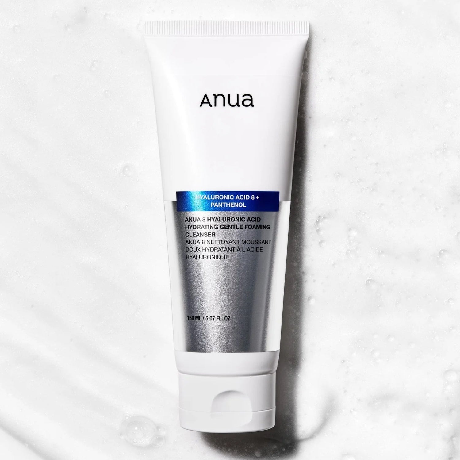 ANUA - 8 Hyaluronic Acid Hydrating Gentle Foaming Cleanser (150ml) - v9 - Seoulful Skincare