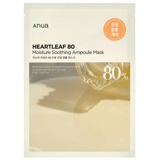 ANUA - Heartleaf 80 Moisture Soothing Ampoule Mask (1pc) - Seoulful Skincare