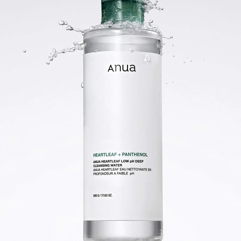 ANUA - Heartleaf Low pH Deep Cleansing Water (500g) - v7 - Seoulful Skincare