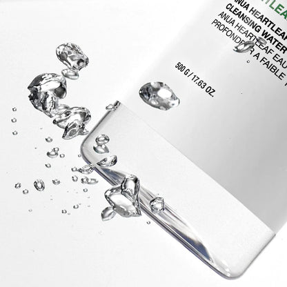 ANUA - Heartleaf Low pH Deep Cleansing Water (500g) - v - Seoulful Skincare