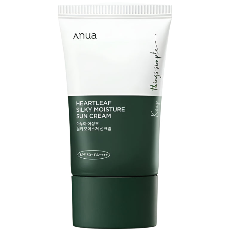 ANUA - Heartleaf Silky Moisture Sun Cream SPF50+ PA++++ - Seoulful Skincare