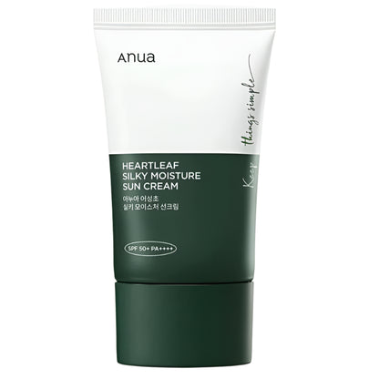 ANUA - Heartleaf Silky Moisture Sun Cream SPF50+ PA++++ - Seoulful Skincare