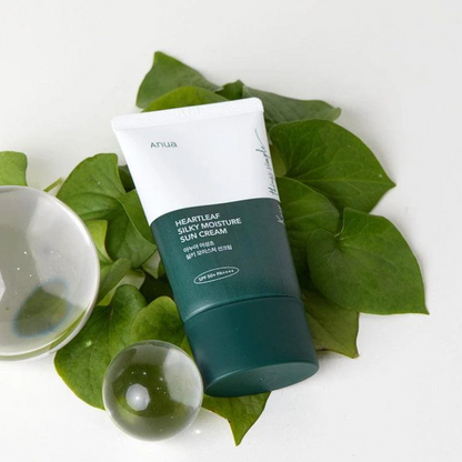 ANUA - Heartleaf Silky Moisture Sun Cream SPF50+ PA++++ - v4 - Seoulful Skincare