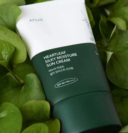 ANUA - Heartleaf Silky Moisture Sun Cream SPF50+ PA++++ - v5 - Seoulful Skincare