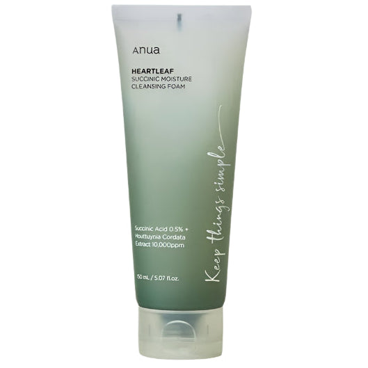 ANUA - Heartleaf Succinic Moisture Cleansing Foam (150ml) - Seoulful Skincare