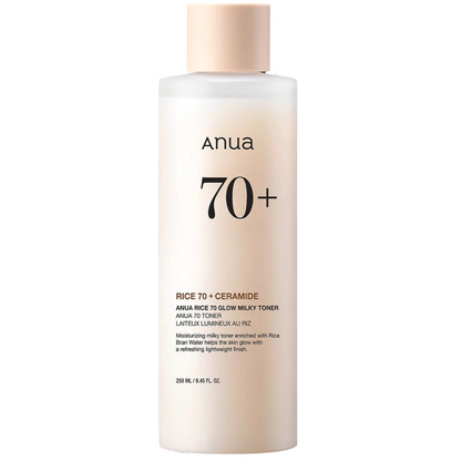 ANUA - Rice 70 Glow Milky Toner (250ml) - Seoulful Skincare