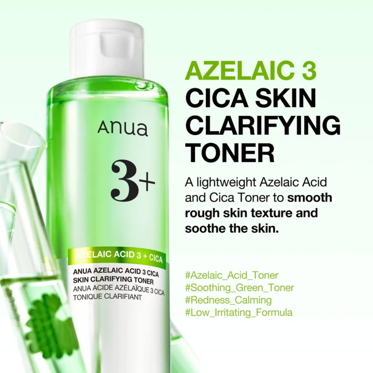 Anua - Azelaic Acid 3 CICA Skin Clarifying Toner (250ml) - v2 - Seoulful Skincare
