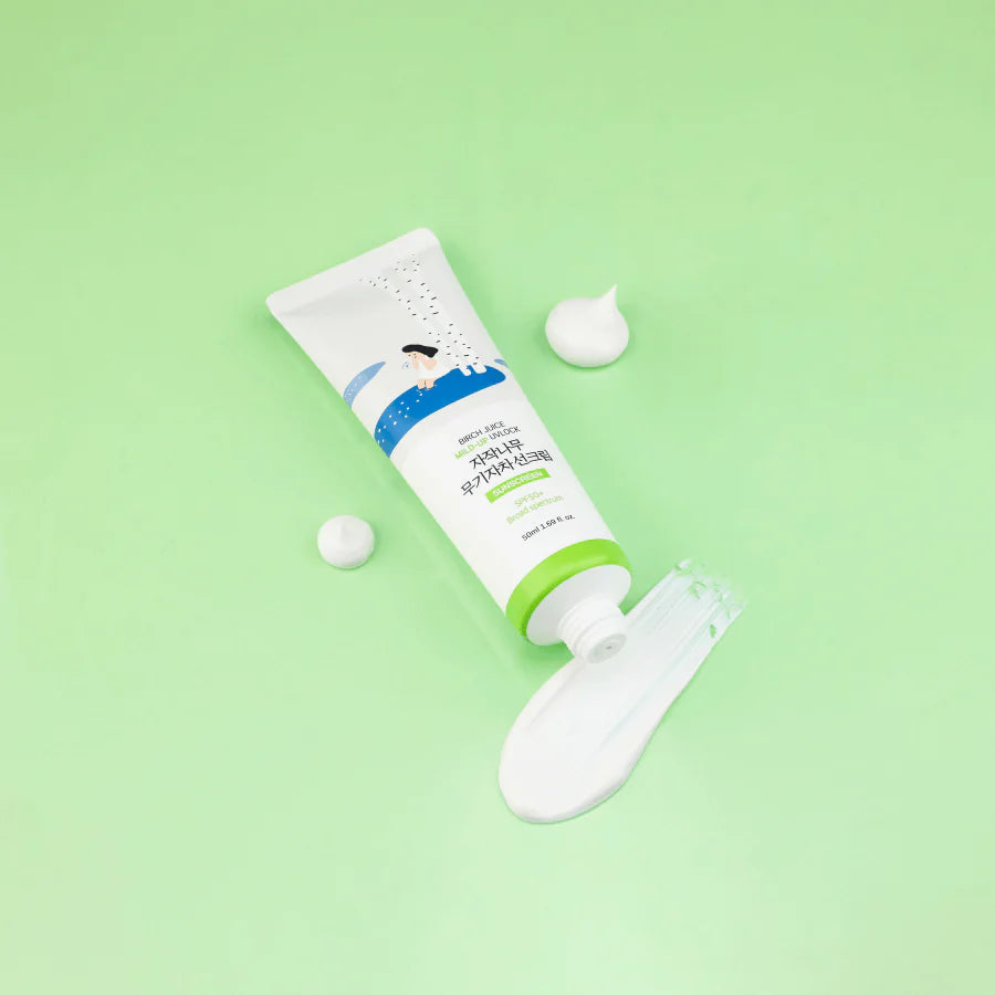 Round Lab - Birch Mild-Up Sunscreen UVLock SPF 50+ Broad Spectrum (50ml) - v2 - Seoulful Skincare