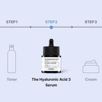Cosrx - The Hyaluronic Acid 3 Serum (20ml) - v5 - Seoulful Skincare