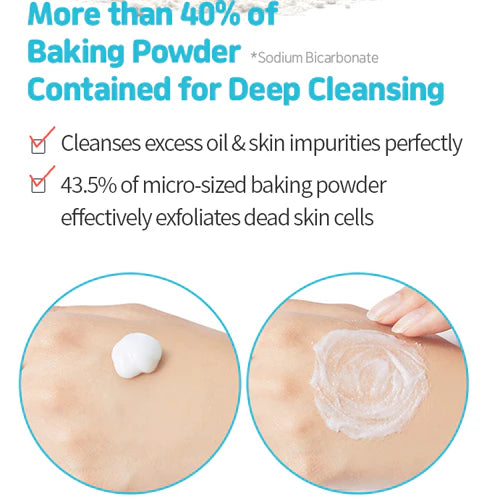 Etude House - Baking Powder Crunch Pore Scrub (200ml) info 4 - Seoulful Skincare