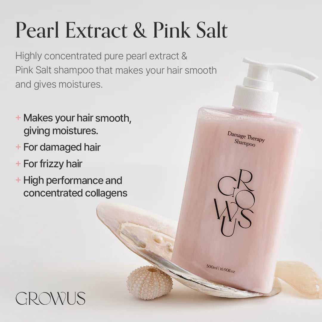 GROWUS - Damage Therapy Shampoo (500ml) 5- Seoulful Skincare