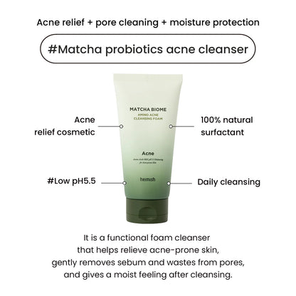 Matcha Biome Amino Acne Cleansing Foam (150ml)