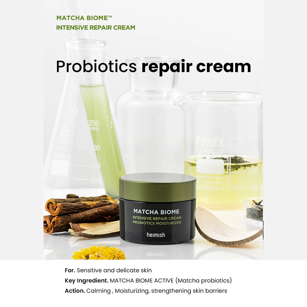 Heimish - Matcha Biome Repair Cream (50ml) - v9 - Seoulful Skincare