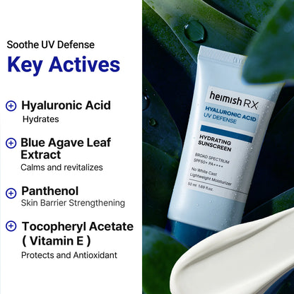 Heimish RX - RX Hyaluronic Acid Hydrating Sunscreen SPF50+ PA++++ (50ml) - v8 - Seoulful Skincare