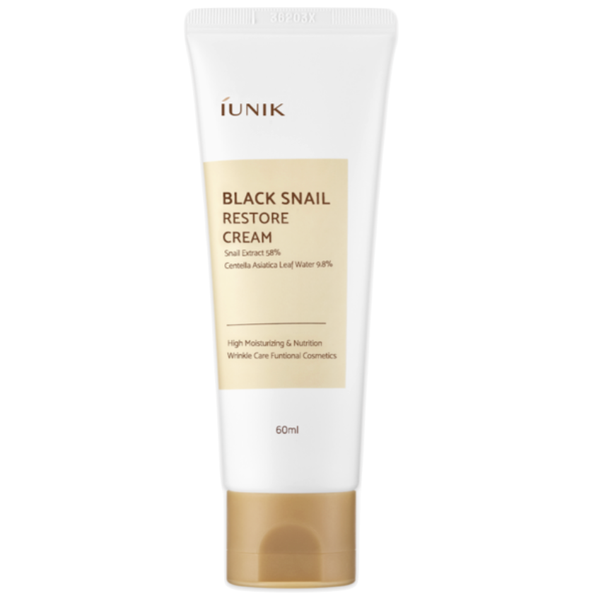 IUNIK - Black Snail Restore Cream (60ml) - Seoulful Skincare