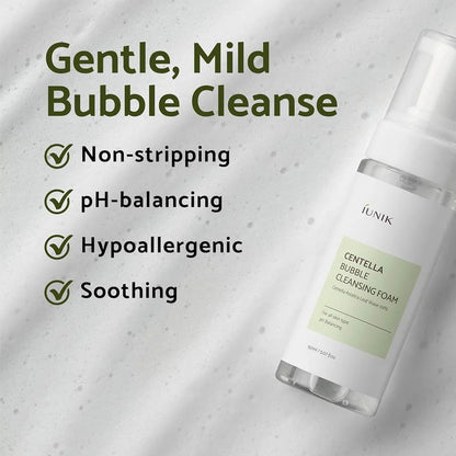 IUNIK - Centella Bubble Cleansing Foam (150ml) 3 - Seoulful Skincare