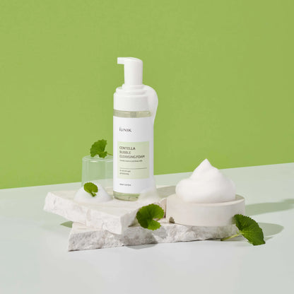 IUNIK - Centella Bubble Cleansing Foam (150ml) 4 - Seoulful Skincare