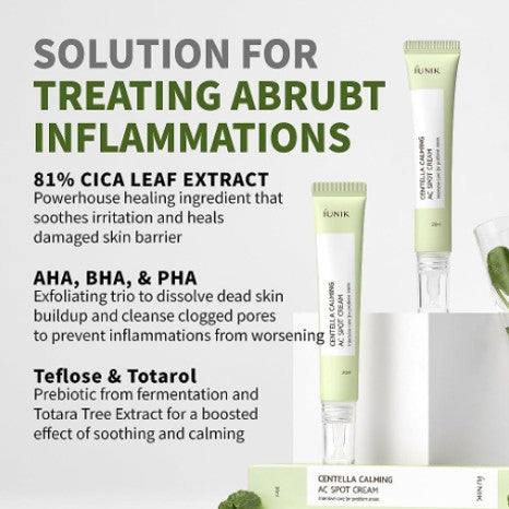 IUNIK - Centella Calming AC Spot Cream (20ml) - v5 - Seoulful Skincare