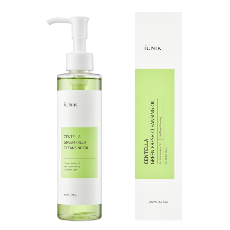 IUNIK - Centella Green Fresh Cleansing Oil (200ml) - v2 - Seoulful Skincare