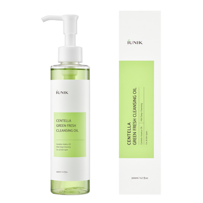 IUNIK - Centella Green Fresh Cleansing Oil (200ml) - v2 - Seoulful Skincare