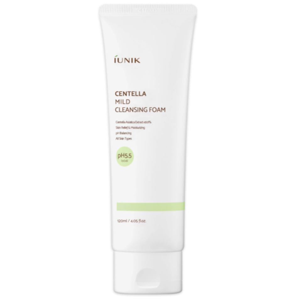 IUNIK - Centella Mild Cleansing Foam (120ml) - Seoulful Skincare