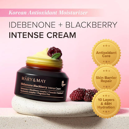 Mary&amp;MAY - Idebenone Blackberry Intense Cream (70g) 3 - Seoulful Skincare