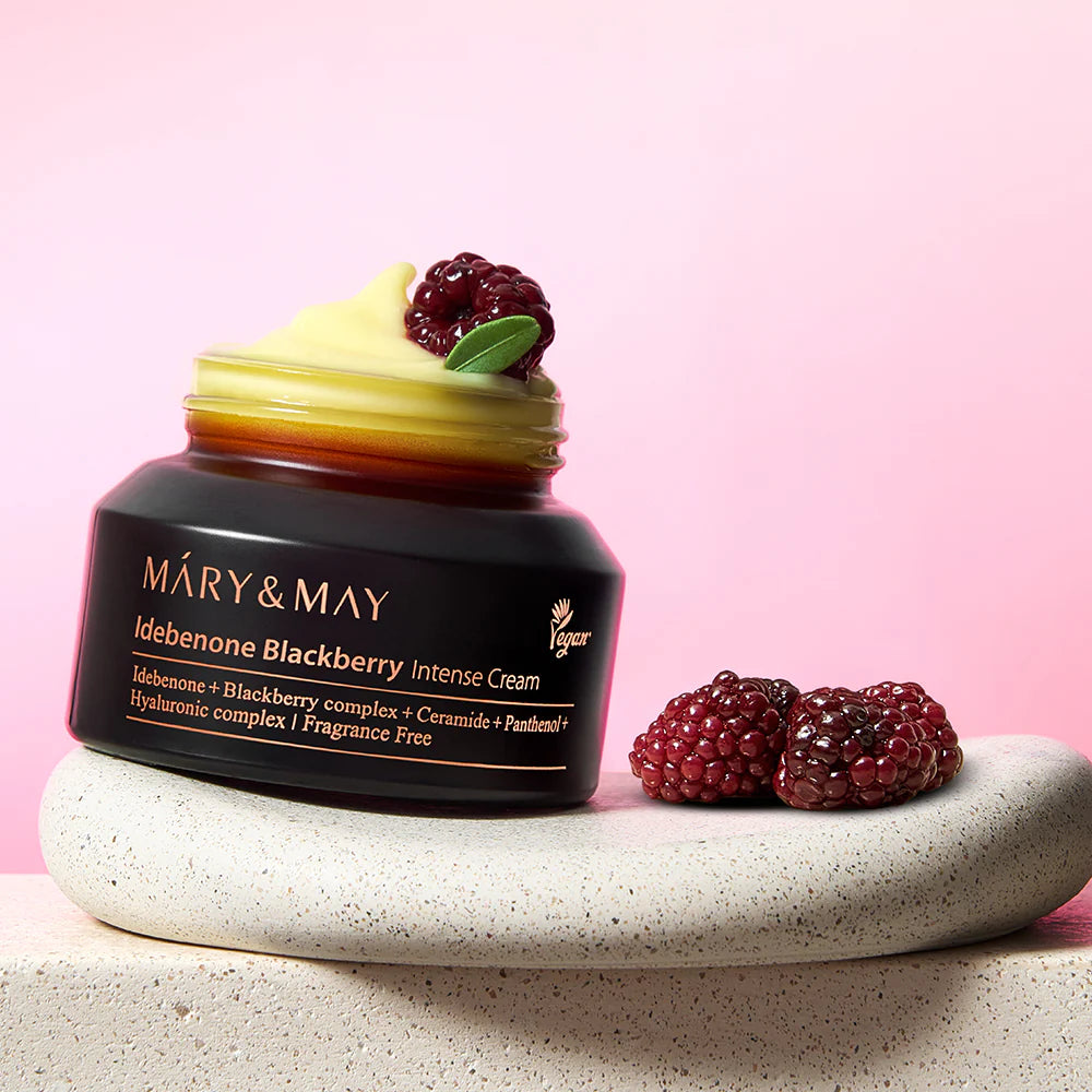 Mary&amp;MAY - Idebenone Blackberry Intense Cream (70g) 7 - Seoulful Skincare
