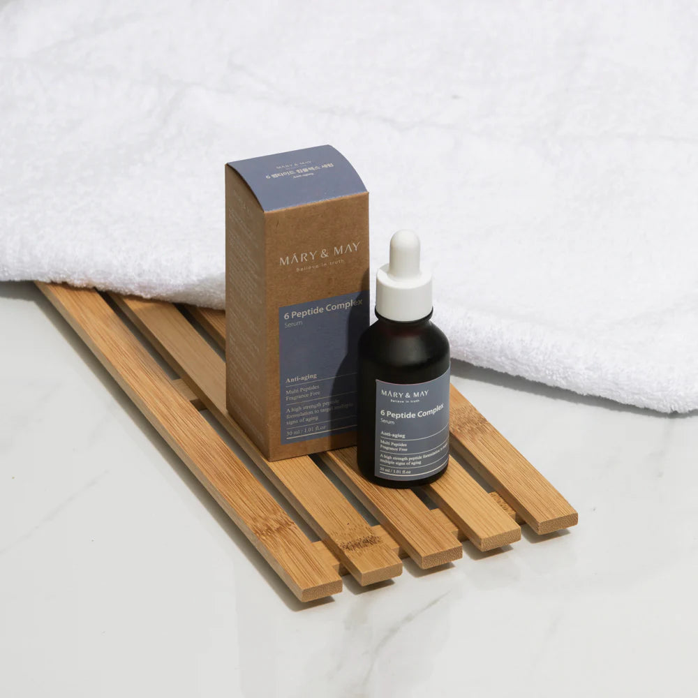 Mary&amp; May - 6 Peptide Complex Serum (30ml / 80ml ) - v11 - Seoulful Skincare