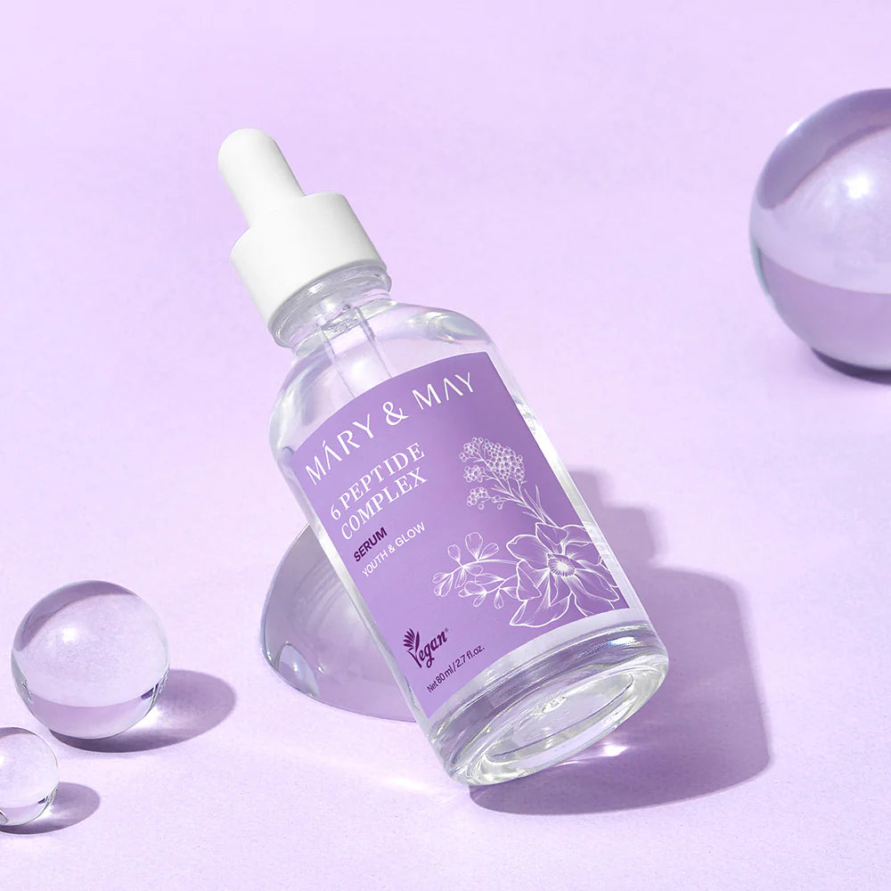 Mary&amp; May - 6 Peptide Complex Serum (30ml / 80ml ) - v7 - Seoulful Skincare