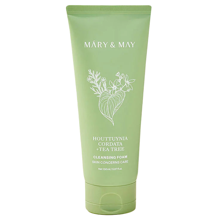 Mary&amp;May - Houttuynia Cordata+Tea Tree Cleansing Foam (150ml) - Seoulful Skincare