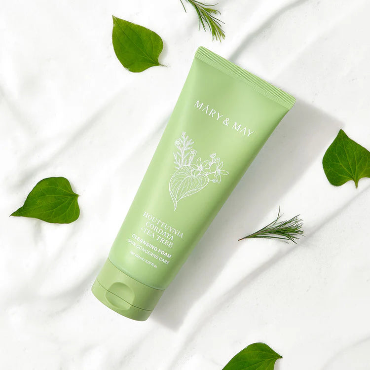 Mary&amp;May - Houttuynia Cordata+Tea Tree Cleansing Foam (150ml) - v3 - Seoulful Skincare