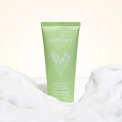 Mary&amp;May - Houttuynia Cordata+Tea Tree Cleansing Foam (150ml) - v4 - Seoulful Skincare