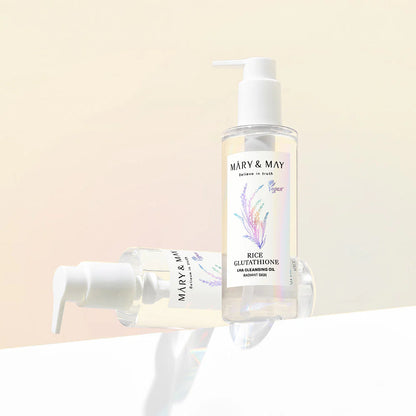 Mary&amp;May - Rice Glutathione LHA Cleansing Oil (200ml) - v2 - Seoulful Skincare
